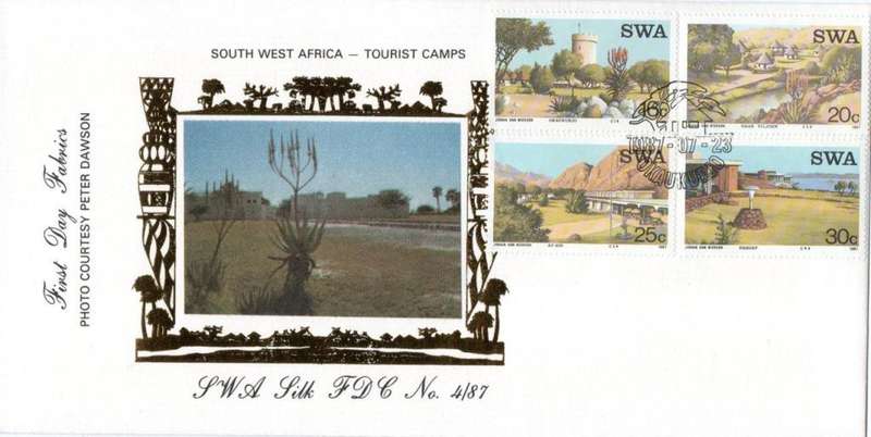 SWA - 1987 Tourist Camps Silk FDC