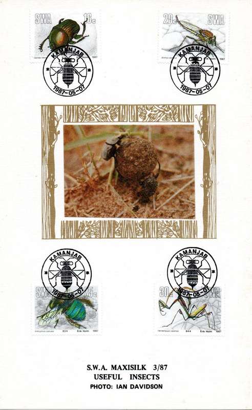 SWA - 1987 Useful Insects MaxiSilk Card