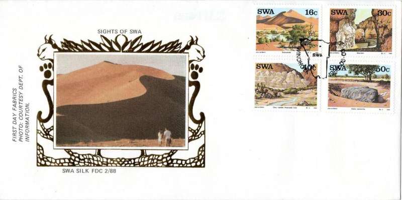 SWA - 1988 Landmarks Silk FDC