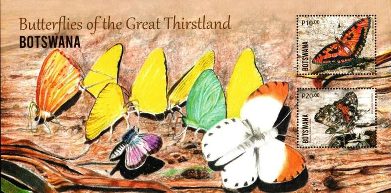 Botswana - 2024 Butterflies MS MNH