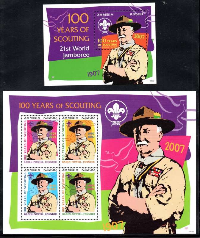 Zambia - 2006 Centenary of Scouting Set MNH SG 1020-1024