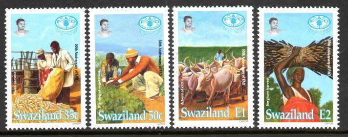 Swaziland - 1995 50th Anniversary of FAO Set MNH SG 650-653