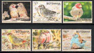Botswana - 2024 Waxbills and Finches Set MNH