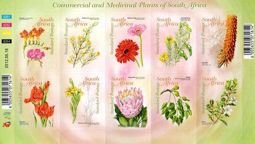 South Africa - 2012 Commercial and Medicinal Plants Sheet MNH SACC 2222
