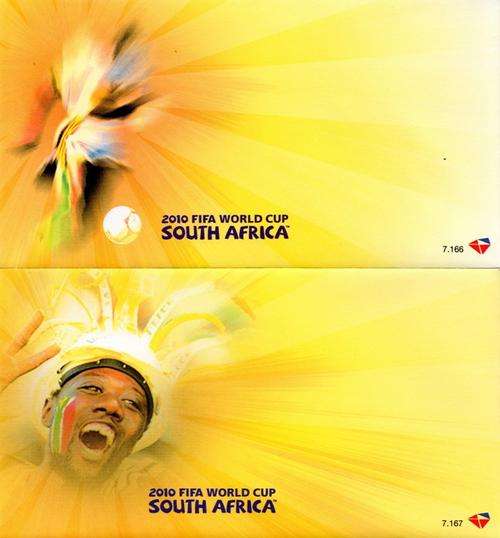 South Africa - 2010 FIFA World Cup UNSERVICED FDC Set 7.166 + 7.167