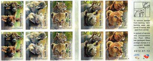South Africa - 2012 Baby Big Five Booklet SACC 2226