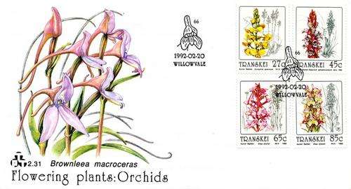 Transkei - 1992 Orchids FDC 2.31