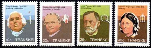 Transkei - 1983 Heroes of Medicine (2nd series) Set MNH SACC 125-128