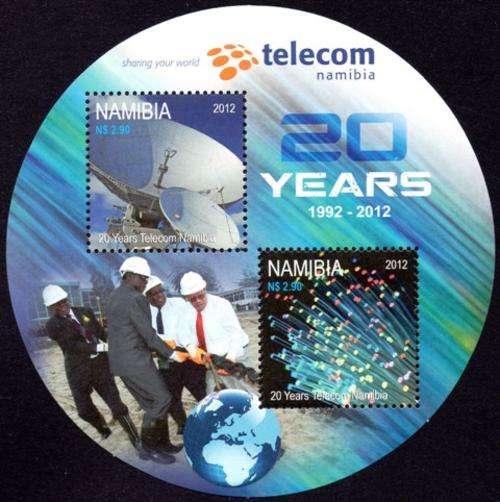 Namibia - 2012 20 Years Telecom Namibia MS MNH