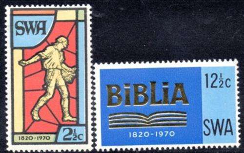 SWA - 1970 150th Anniv of SA Bible Society Set MNH SACC 238-239