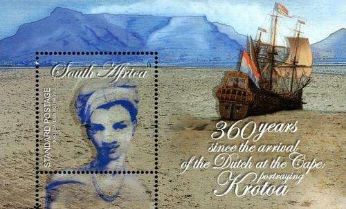 South Africa - 2012 360 Years Arrival of Dutch in Cape Krotoa MS MNH SACC 2228