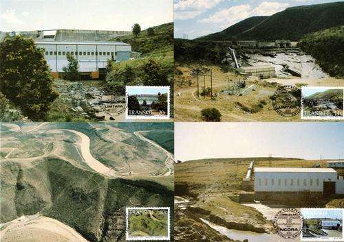Transkei - 1986 Hydro-Electric Power Stations Maxi Card Set