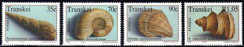 Transkei - 1992 Marine Fossils (2nd series) Set MNH SACC 297-300