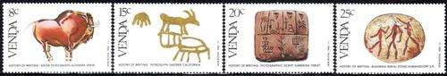 Venda - 1982 History of Writing Set MNH SACC 59-62