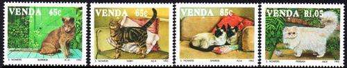 Venda - 1993 Cats Set MNH SACC 250-253