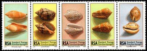 South Africa - 1995 Sea Shells Strip MNH SACC 924-928