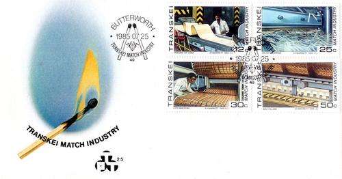 Transkei - 1985 Match Industry FDC 2.5