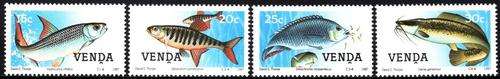 Venda - 1987 Freshwater Fish MNH Set SACC 160-163