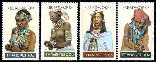 Transkei - 1987 Beadwork Set MNH SACC 204-207
