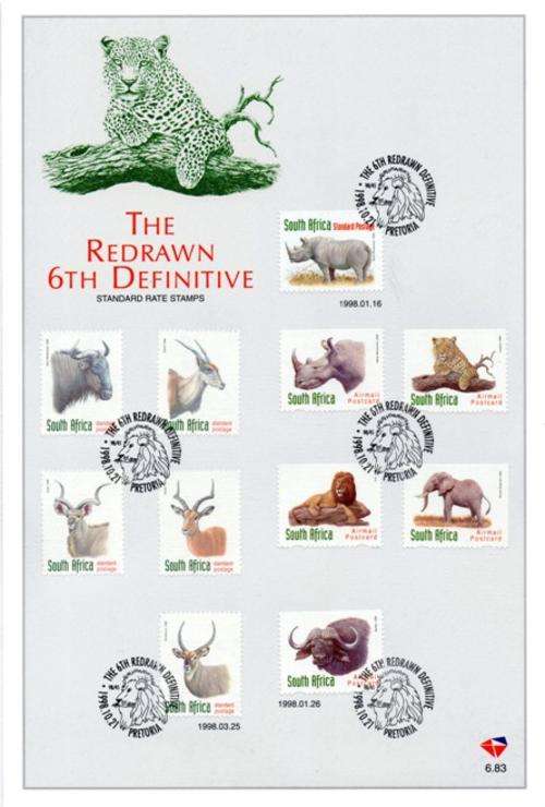 South Africa - 1998 Redrawn 6th Def FD Card Set 6.83 + 6.84