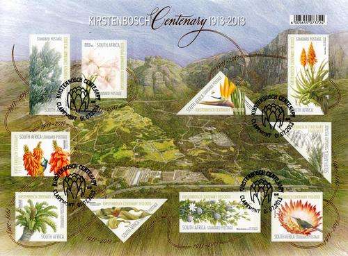 South Africa - 2013 Kirstenbosch Centenary Sheet Used
