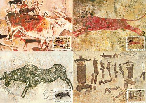 South Africa - 1987 Rock Paintings Maxi Card Set