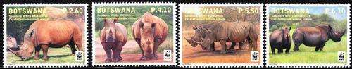 Botswana - 2011 WWF Rhino Set MNH