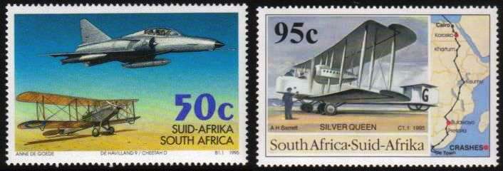 South Africa - 1995 75th Aviation Anniversaries Set MNH SACC 889-890