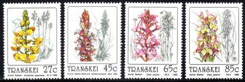 Transkei - 1992 Orchids Set MNH SACC 281-284