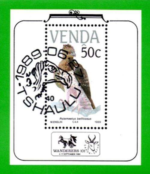 Venda - 1989 Philatelic Foundation MS Endangered Birds Used SACC 195a