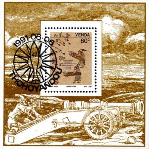 Venda - 1991 Philatelic Foundation MS Inventions FDC V6
