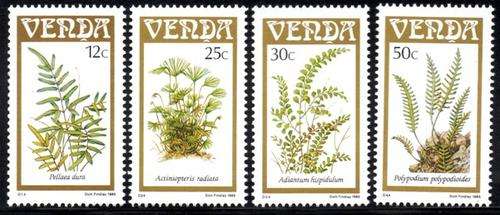 Venda - 1985 Ferns MNH Set SACC 117-120