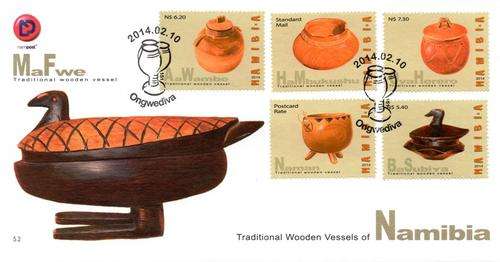 Namibia - 2014 Traditional Wooden Vessels FDC 5.2