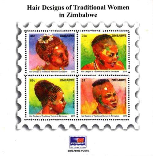 Zimbabwe - 2013 Traditional Women's Hair MS MNH