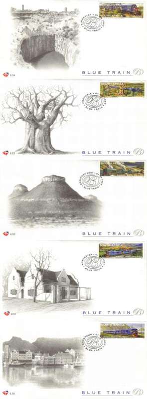 South Africa - 1997 Blue Train FDC Set 6.50 - 6.54