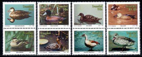 Transkei - 1992 Water Fowl Set MNH SACC 289-296