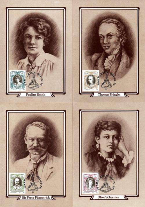 South Africa - 1984 English Writers Maxi Card Set