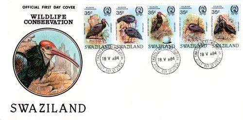 Swaziland - 1984 Wildlife Conservation Bald Ibis FDC