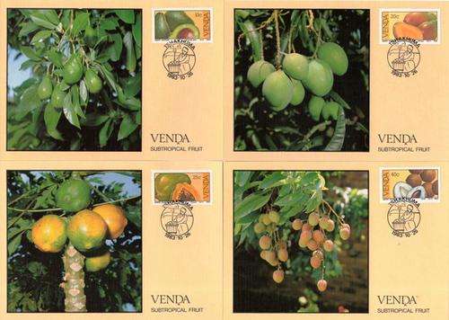 Venda - 1983 Subtropical Fruit Maxi Card Set