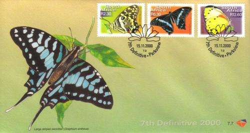 South Africa - 2000 7th Definitive Butterflies FDC 7.7