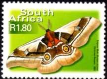 South Africa - 2002 7th Definitive R1.80 Moth MNH