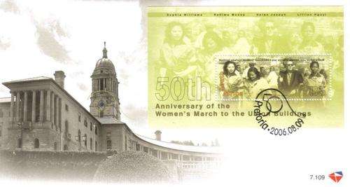 South Africa - 2006 50th Anniversary of Women's March FDC 7.109