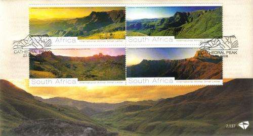 South Africa - 2008 Heritage Sites Drakensberg FDC 7.137