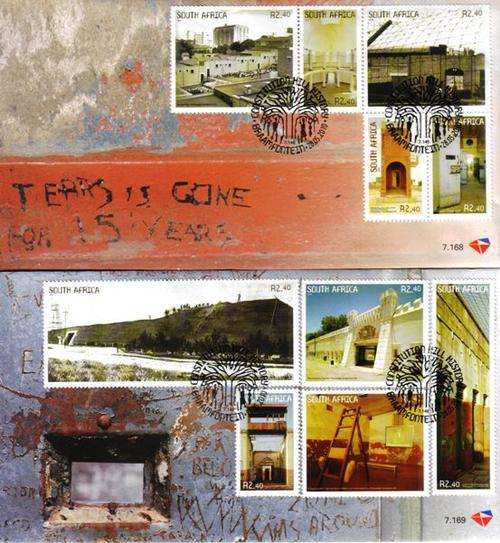 South Africa - 2010 History of Constitution Hill FDC Set 7.168 + 7.169