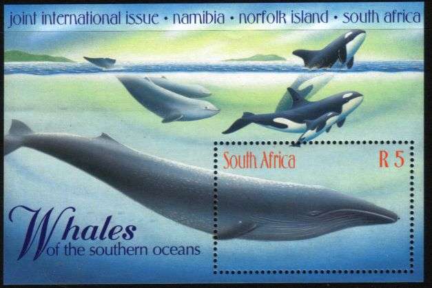 South Africa - 1998 Whales Joint Issue MS MNH SACC 1176