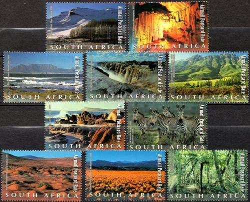 South Africa - 2001 SA Natural Wonders Set MNH SACC 1439-1448