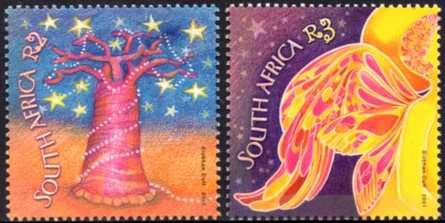 South Africa - 2001 Christmas Set MNH SACC 1449-1450