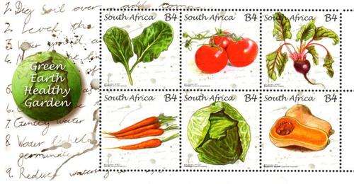 South Africa - 2011 Green Earth Healthy Garden Sheet MNH SACC 2197