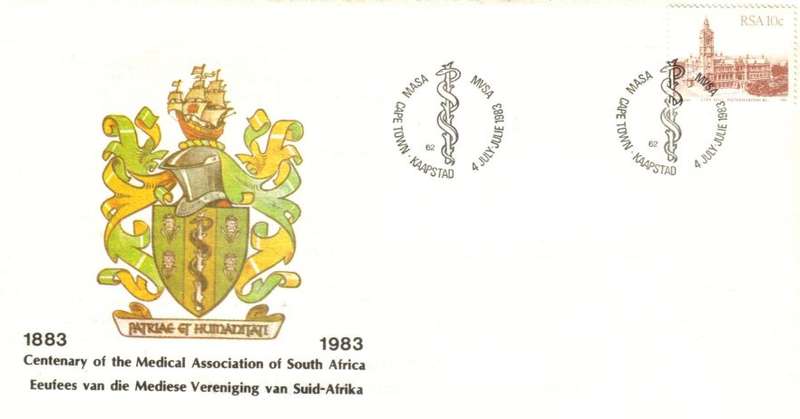 South Africa - 1983 Centenary of  Medical Association Cover