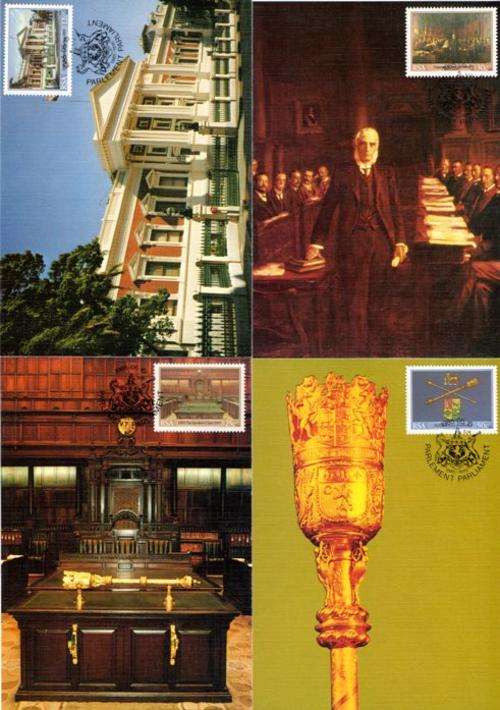 South Africa - 1985 Centenary of Parliamentary Buildings Maxi Card Set SACC 588-591